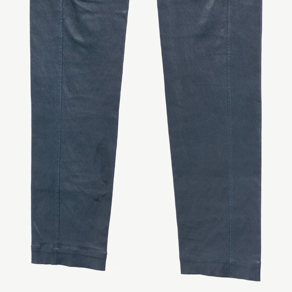 Brunello Cucinelli AW/15 Navy Stretch-Nappa Leather Leggings - Picture 5 of 11